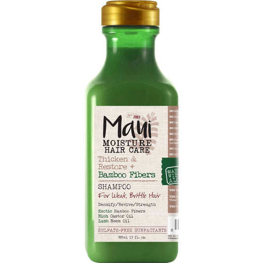 Maui Moisture Espesar Restaurar Champú de Fibras de Bambú 13.0 Fl Oz