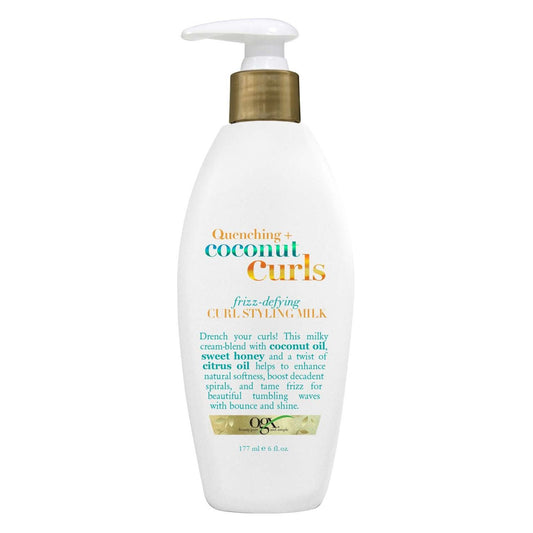 Ogx Quenching Coconut Curls Frizz-Defying Curl Styling Milk 6 Oz