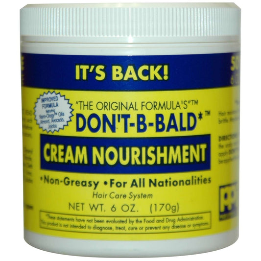 Don't B Bald Cream Nourishment Yellowblue 4 Oz