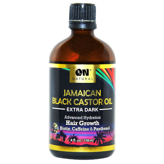 On Natural Aceite de ricino negro jamaicano extra oscuro 4 oz