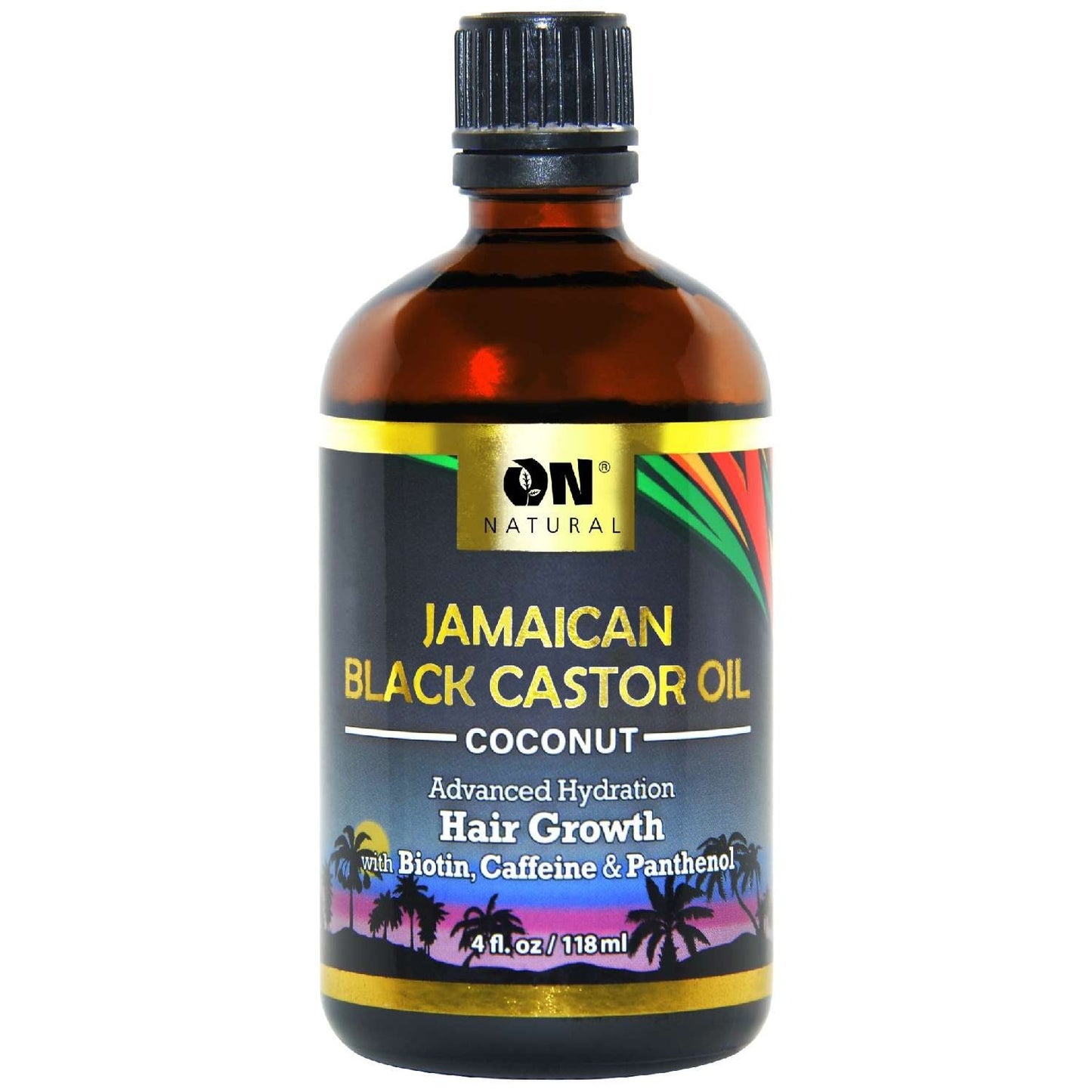 On Natural Jamaican Black Castor Oil Coconut 4 Oz