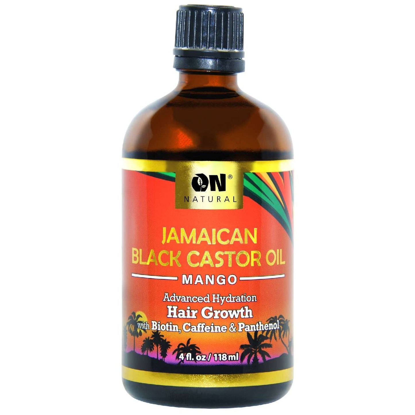 On Natural Aceite de Ricino Negro Jamaicano Mango 4 Oz