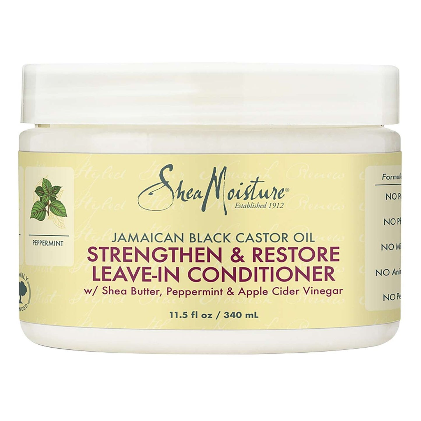 Shea Moisture Jamaican Black Castor Oil Strengthen Restore Leave-In Conditioner 11.5 Fl Oz