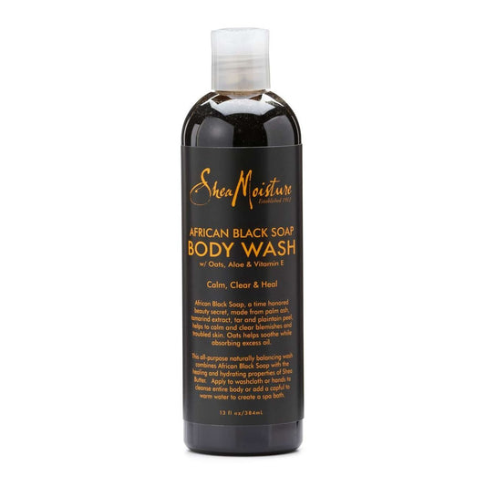 Shea Moisture African Black Soap Body Wash 13 Oz