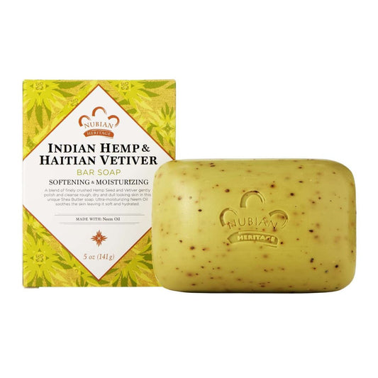 Nubian Heritage Nubian Soap Indian Hemp  Haitian Vetiver 5 Oz