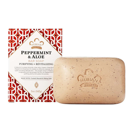 Nubian Heritage Nubian Soap Peppermint  Aloe 5 Oz