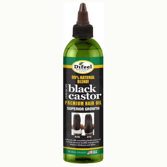 Difeel Sunflower Difeel 99% Natural Premium Hair Oil Jamaican Black Castor 8 Oz