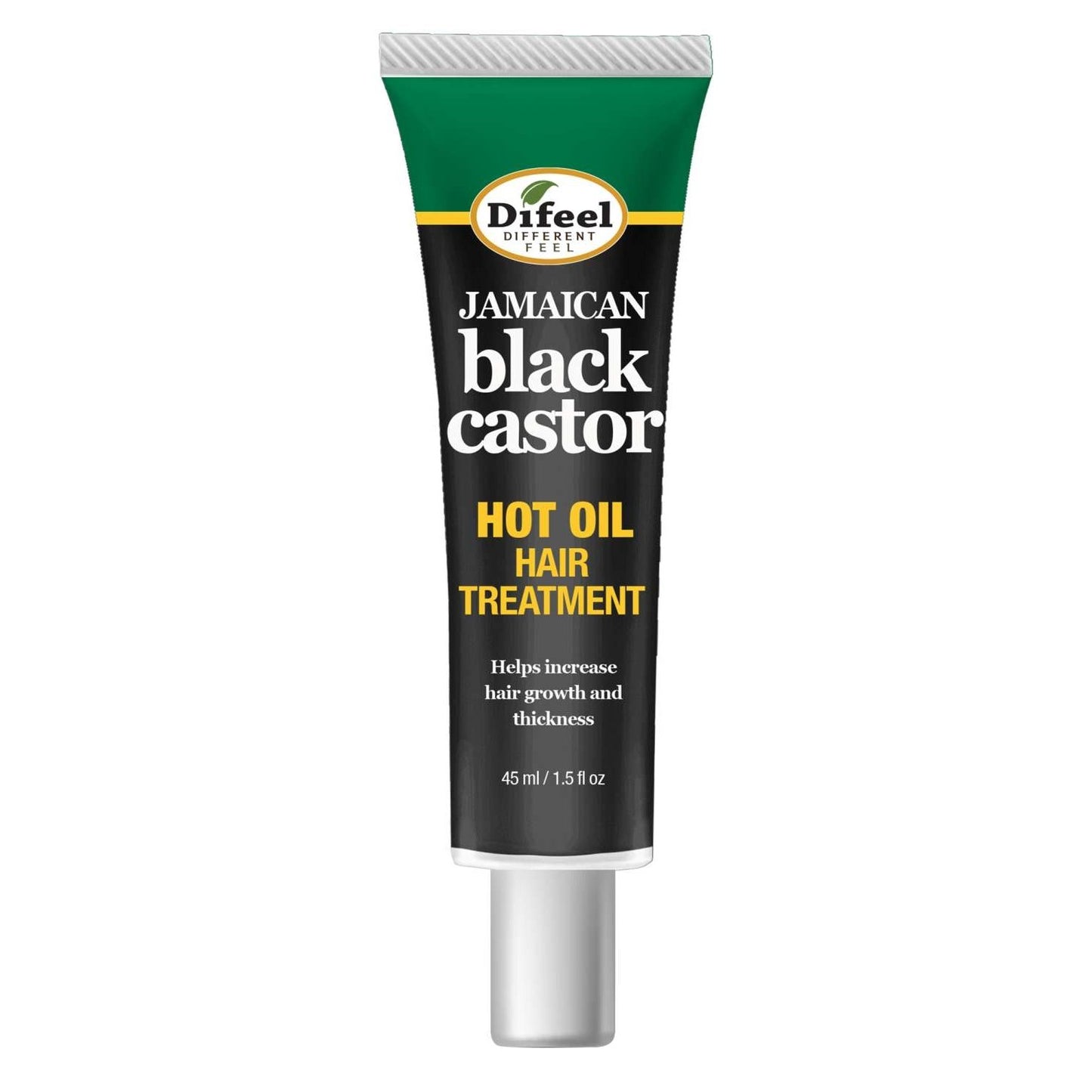 Tratamiento capilar con aceite caliente Difeel Ricino negro jamaicano 1.5 oz