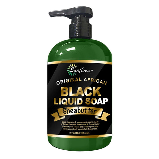 Sunflower Liquid African Black Soap Shea Butter 12 Oz
