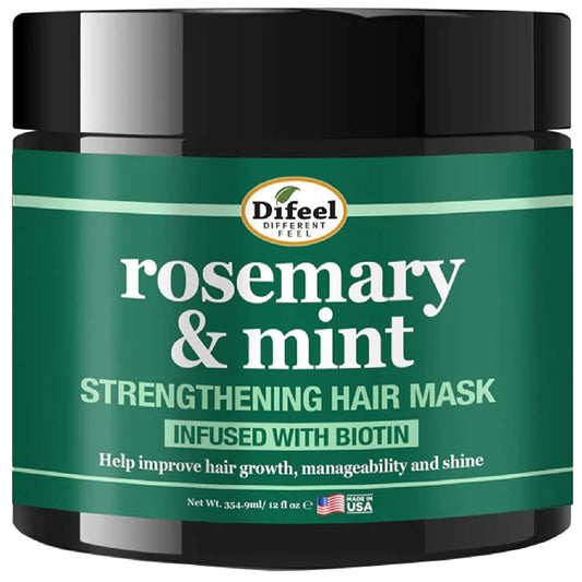 Difeel Girasol Difeel Romero Menta Mascarilla Fortalecedora Para El Cabello 12 Oz