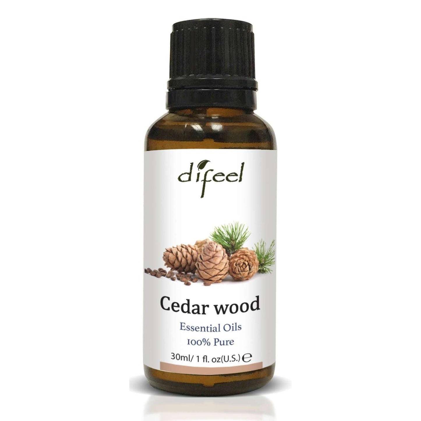 Difeel Essential Oils 100Perc Pure Cedar Wood 1 Oz