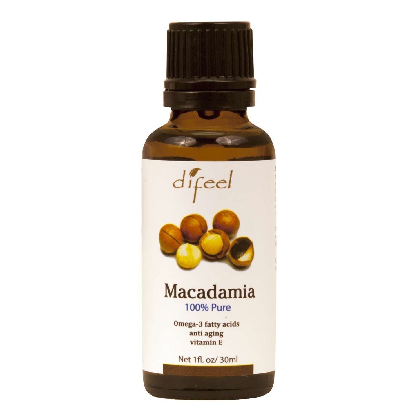 Aceites Esenciales Difeel 100Perc Macadamia Pura 1 Oz