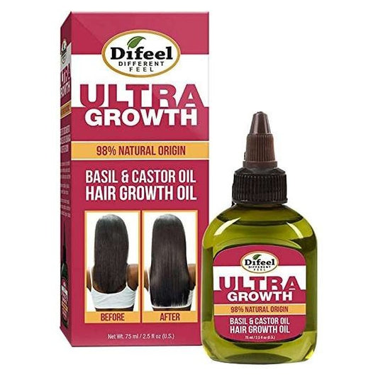 Difeel Sunflower Difeel Ultra Growth Basil-Castor Hair Oil 2.5 Oz