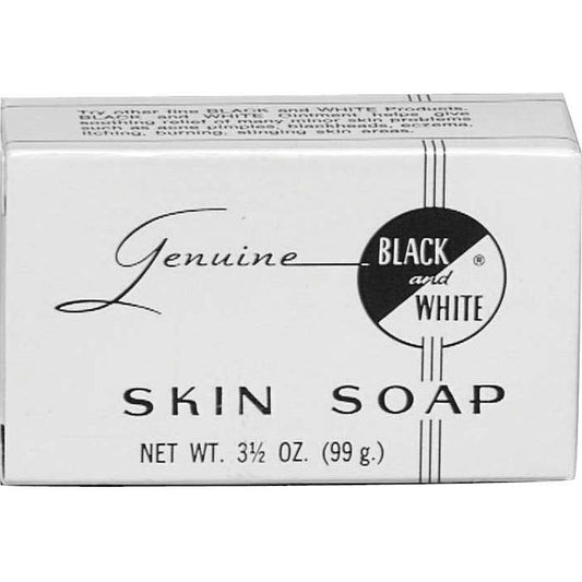 Jabón para piel blanco y negro, blanco y negro, 3,5 onzas