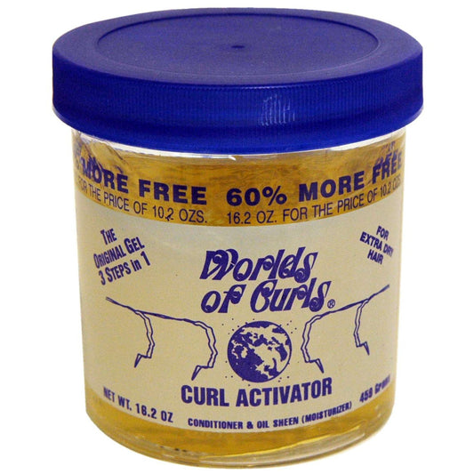 Worlds Of Curls Gel Activator Extra Dry Bonus 16 Oz