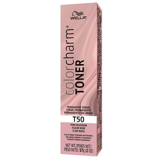 Wella Color Charm Permanent Crme Toner T50 Pink Blossom 2.0 Oz