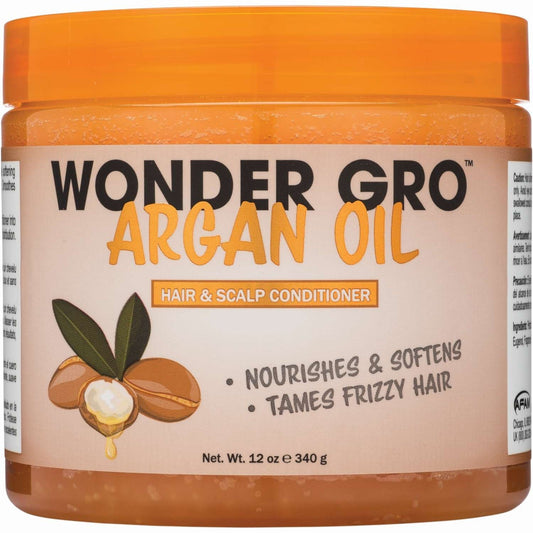 Wonder Gro Acondicionador para el cuero cabelludo y el cabello de argán, 12 onzas