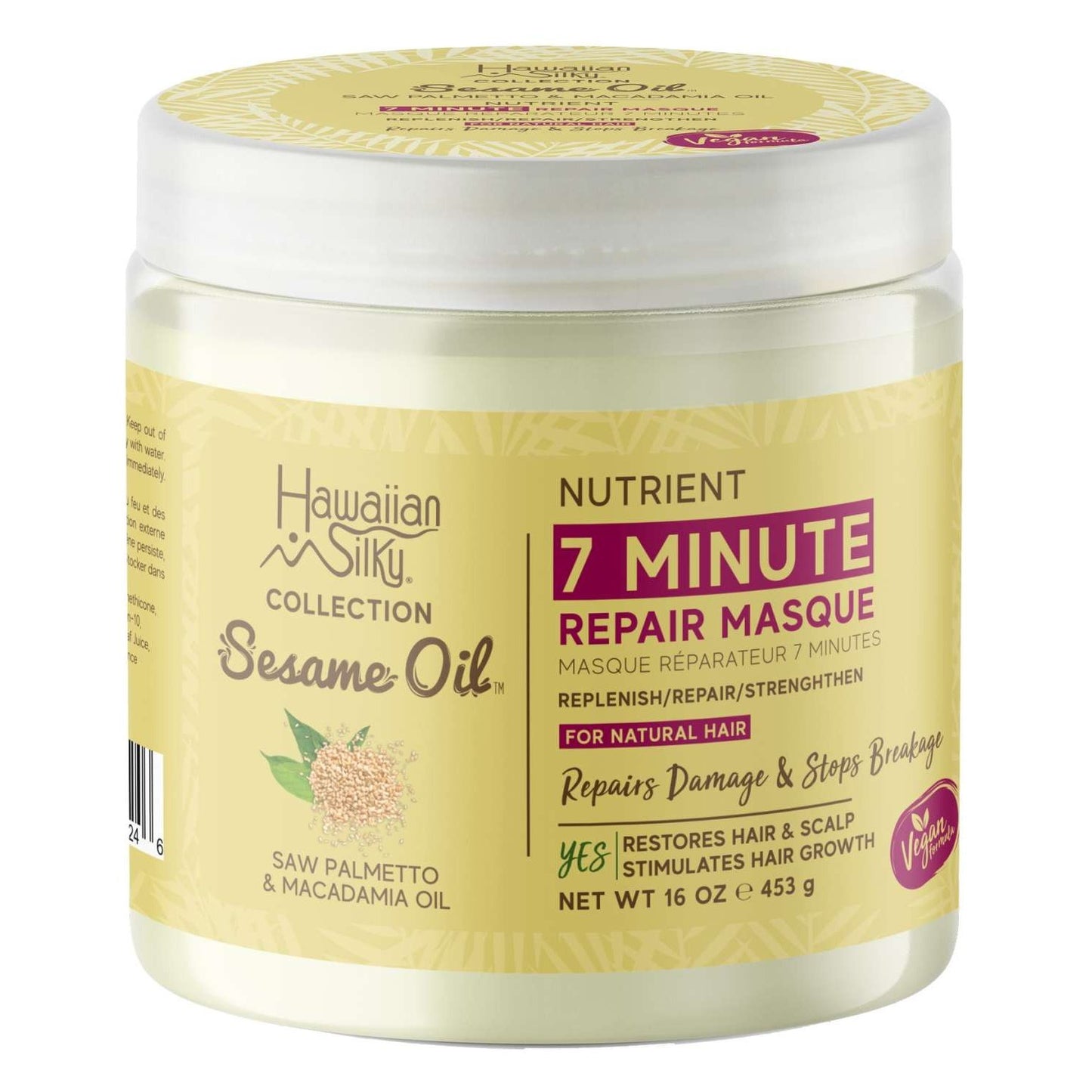 Hawaiian Silky Collection Sesame Oil 7 Minute Repare Masque