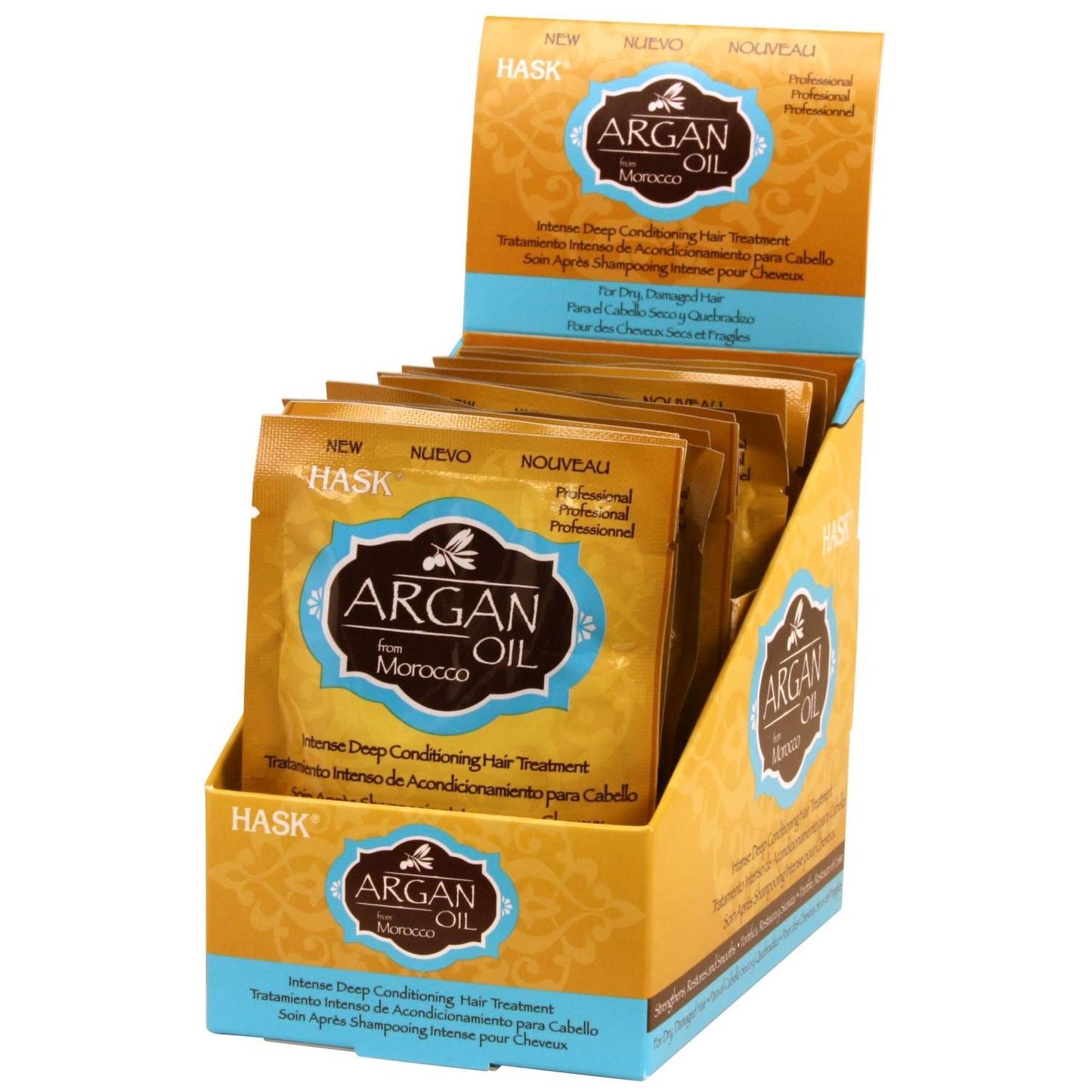 Hask Moisturizing Deep Conditioner Pack Argan 12-Piece Display