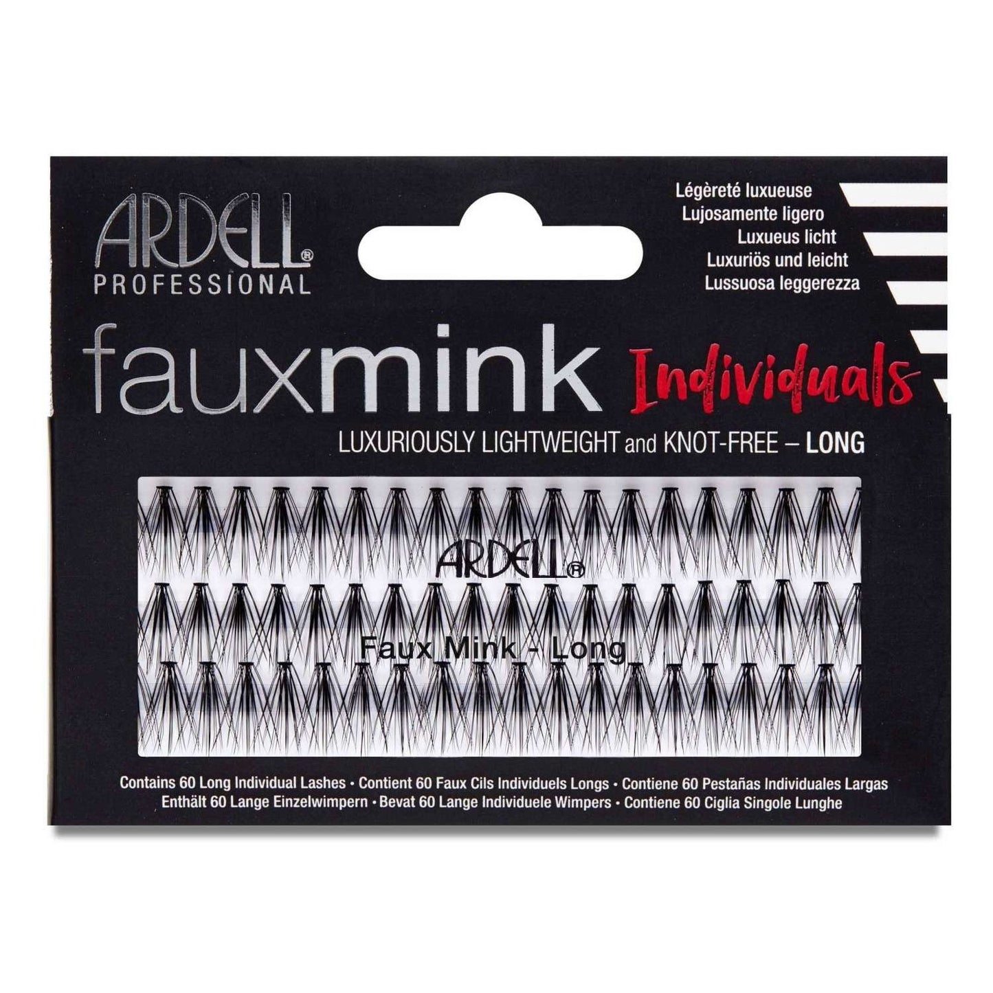 Faux Mink Individuals Long Black