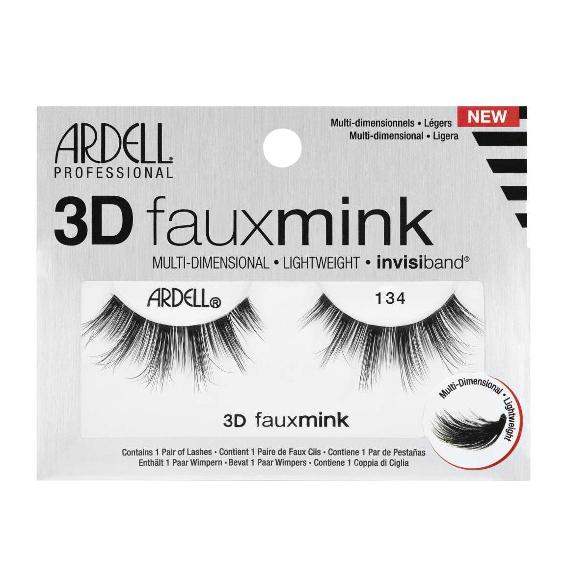 Ardell Faux Mink lujosamente liviano con Invisiband-3D 134