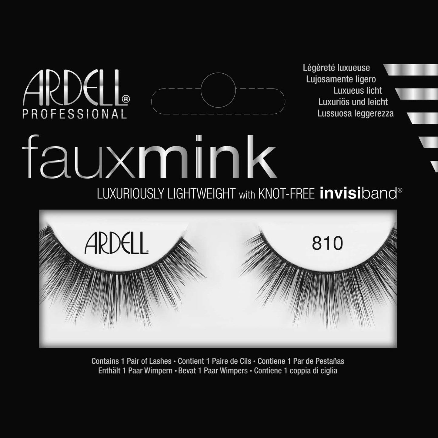 Ardell Faux Mink lujosamente liviano con Invisiband 810