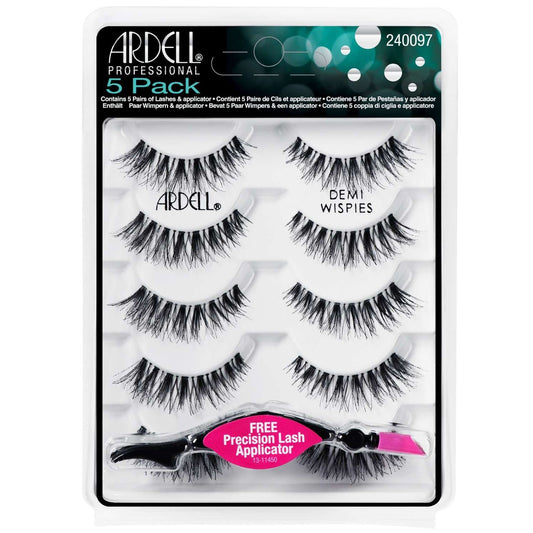 Ardell 5 Pack With Precision Lash Applicator - Demi Wispies