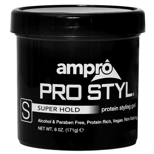 Ampro Gel Peinador Protein Black-Super Fijación