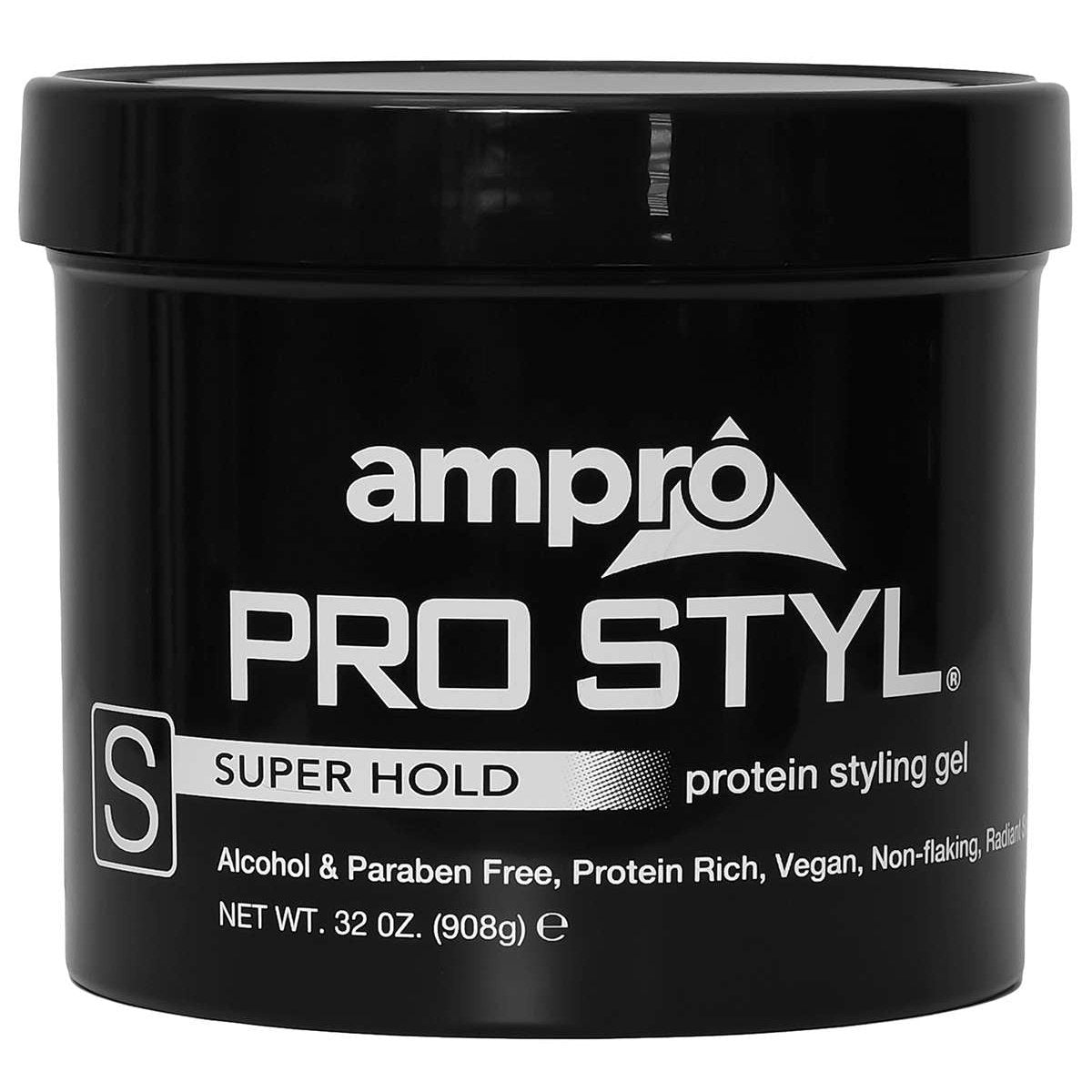 Ampro Gel Peinador Protein Black-Super Fijación