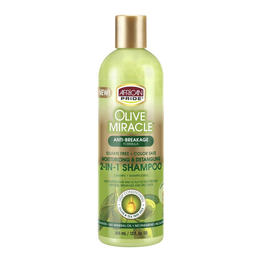 African Pride Olive Miracle 2 In 1 Shampoo  Conditioner
