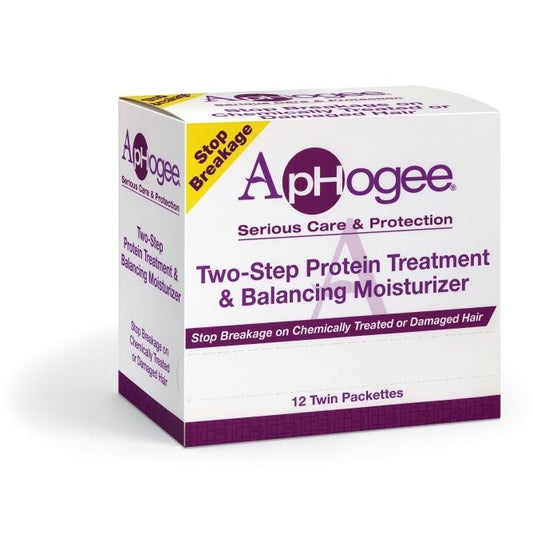 Paquetes dobles hidratantes equilibrantes y de tratamiento de dos pasos de Aphogee (12)