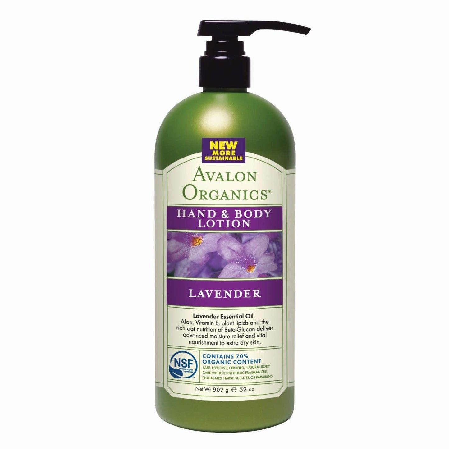 Avalon Organics Lavender Hand  Body Lotion  32 Oz