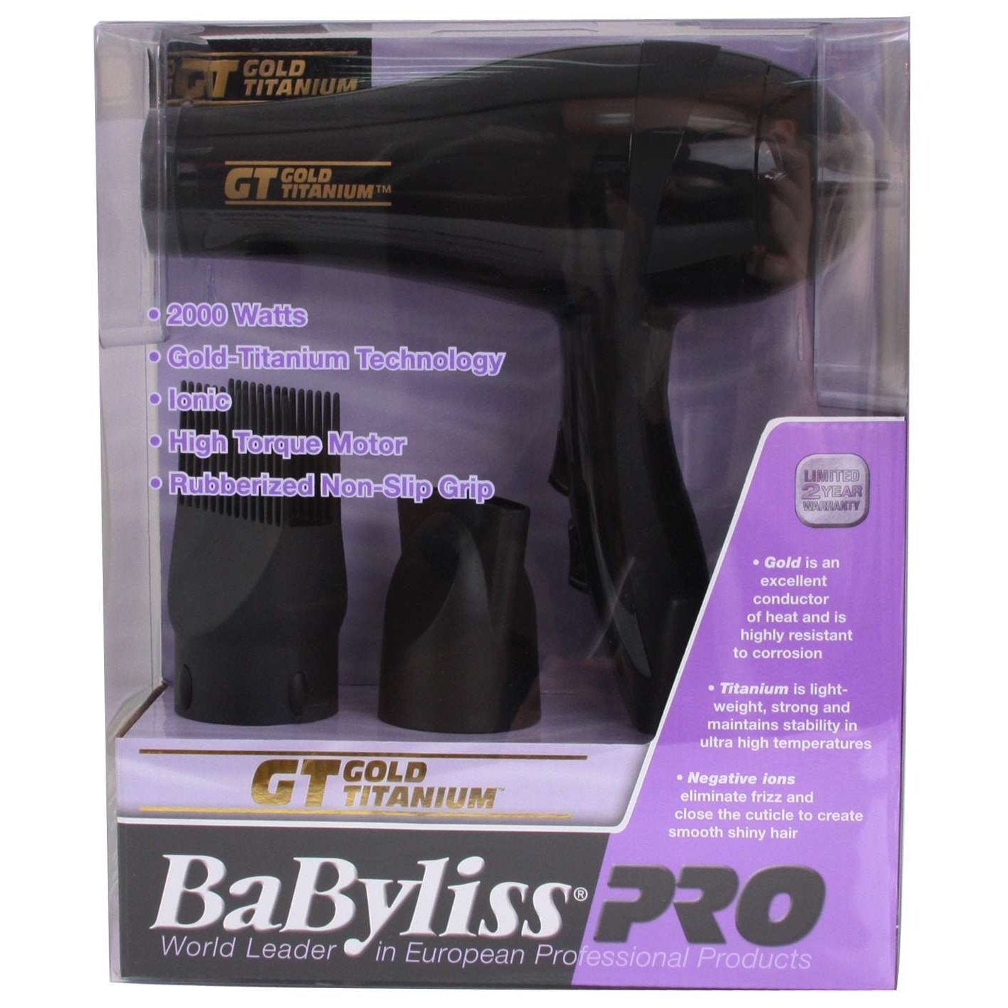 Secador Babyliss Gold Titanio