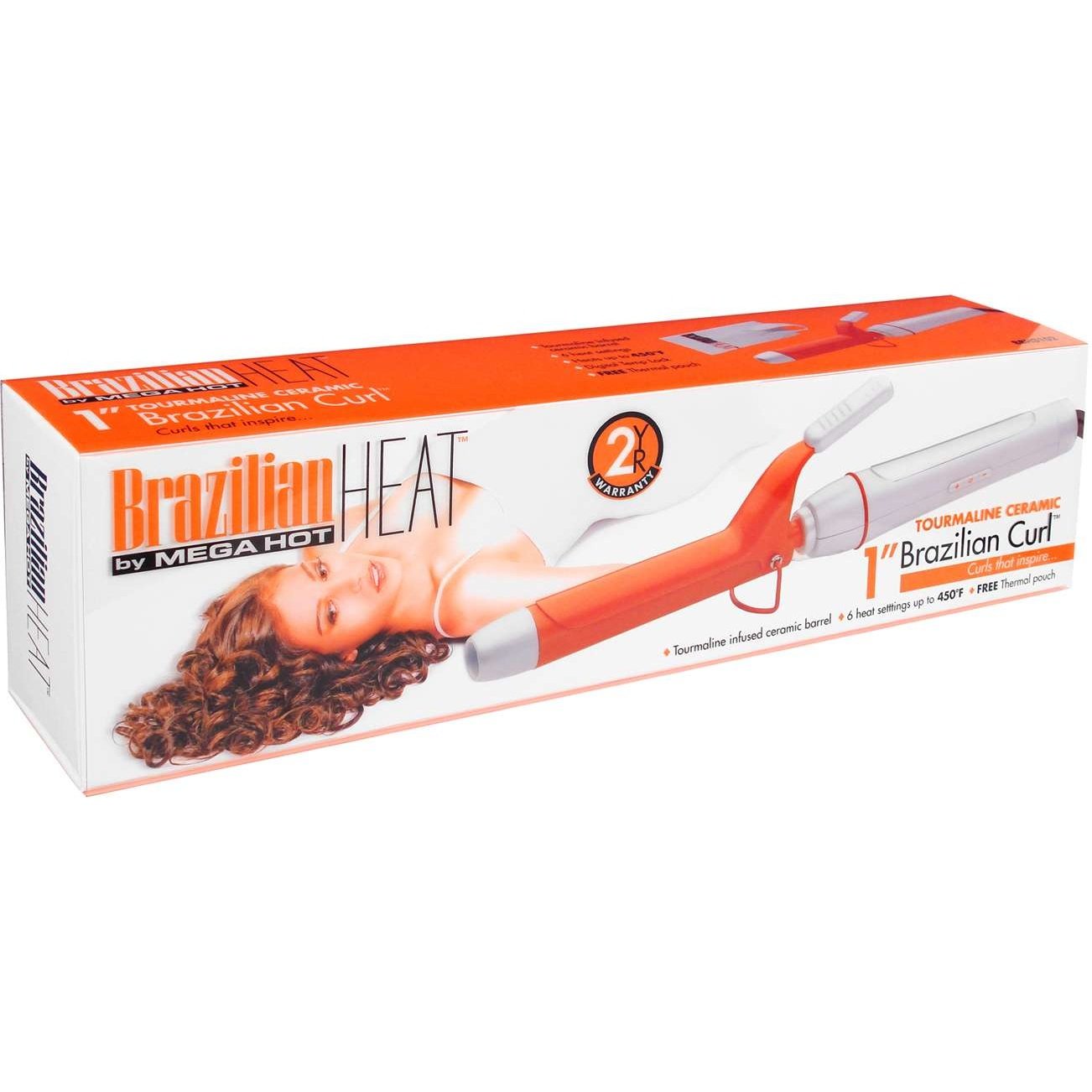 Brazilian Heat Tourmaline Ceramic Curling Iron 1