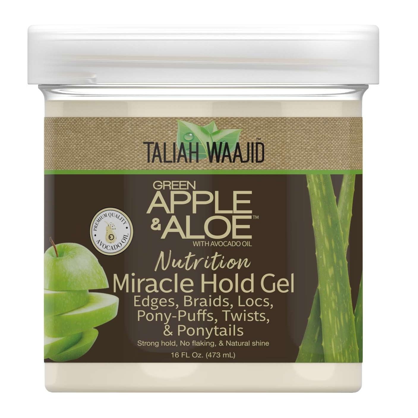 Gel de fijación milagrosa de aloe y manzana de Taliah Waajid