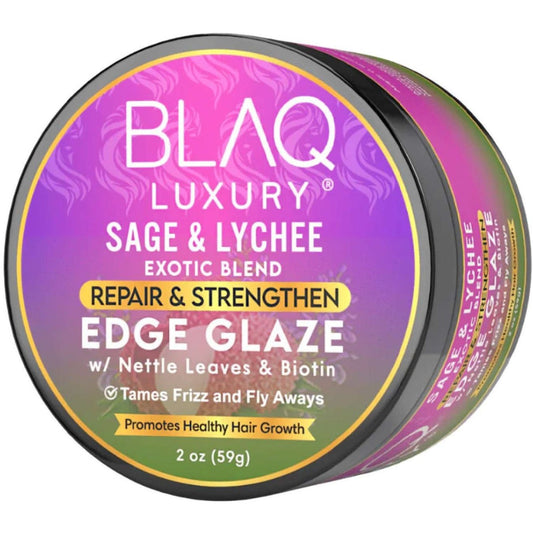 Blaq Luxury Sage &amp; Lychee Exotic Blend Edge Glaze 2 oz (paquete de 2)
