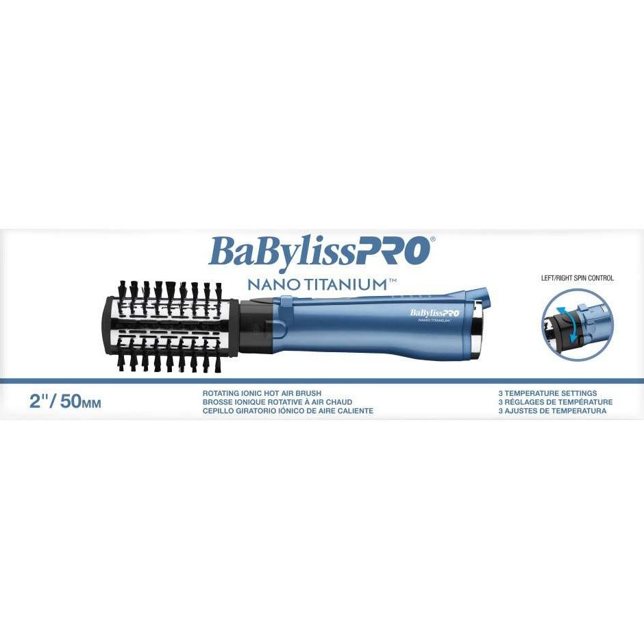 Cepillo de aire caliente giratorio Babylisspro Nano Titanium