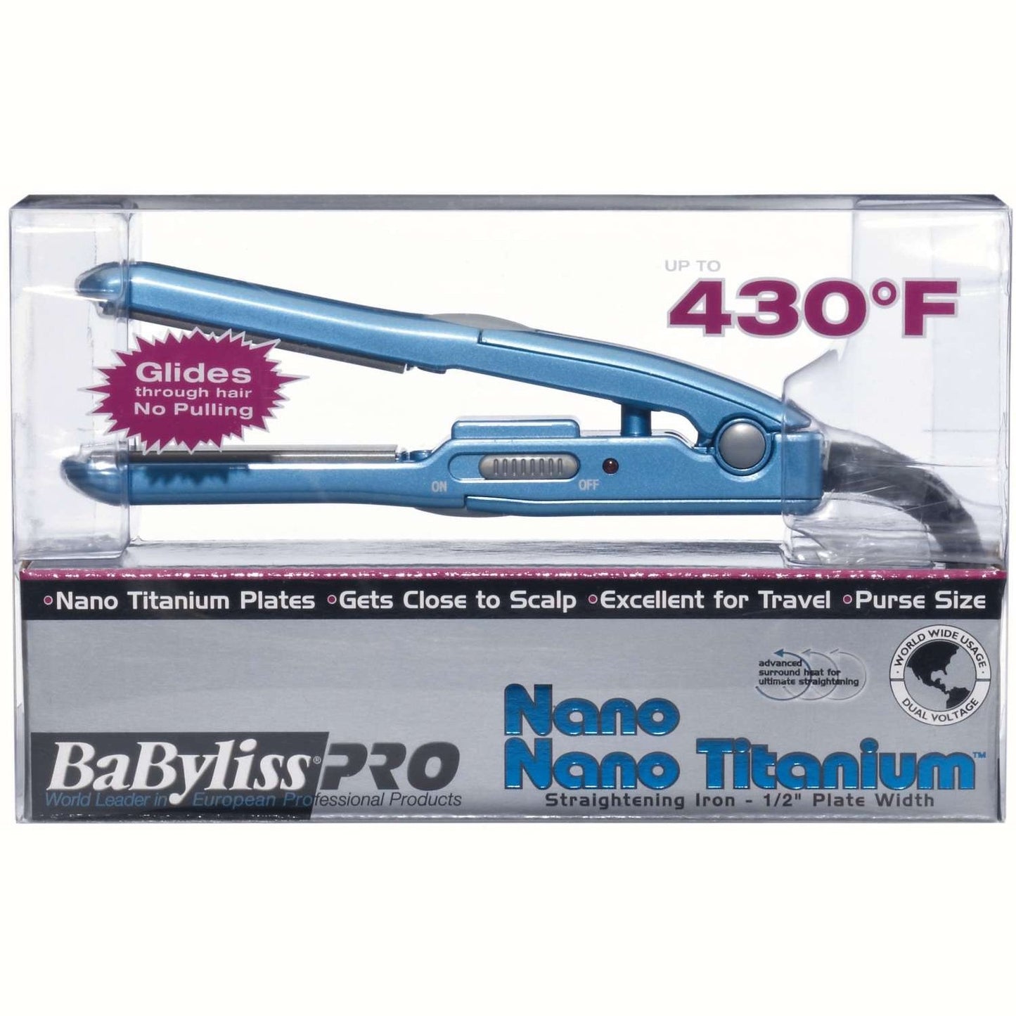 Plancha alisadora Babylisspro Nano Titanium Mini