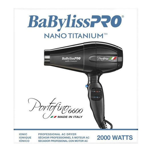 Secadora de tamaño completo Babylisspro Nano Titanium Portofino