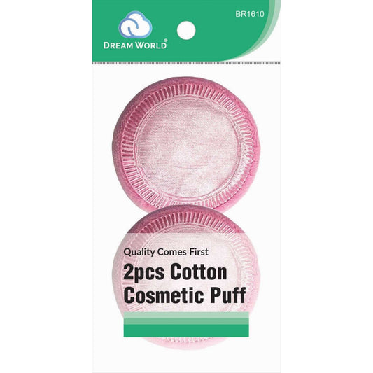 Brittny Cosmetic Puff de algodón redondo, paquete de 2 piezas