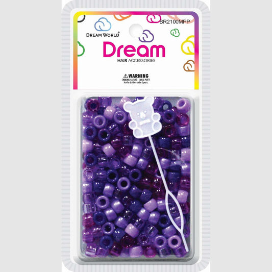 Chloe Bead Round 200 Mix Purple