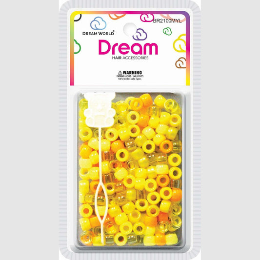 Chloe Bead Round 200 Mix Yellow