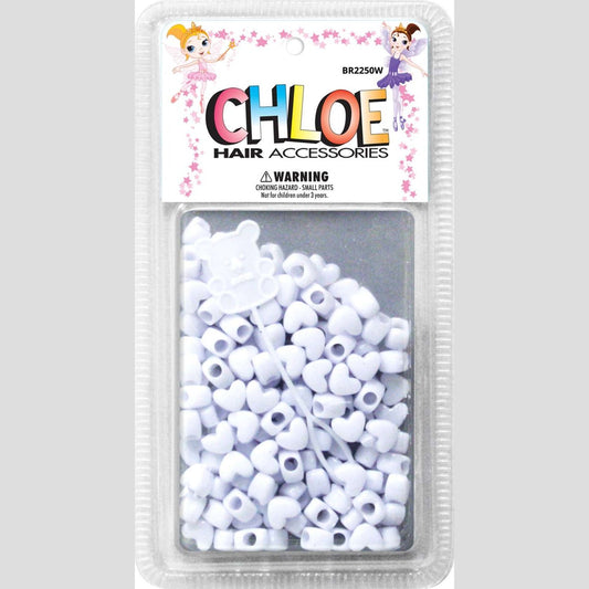 Chloe Bead Corazón Reg Blanco