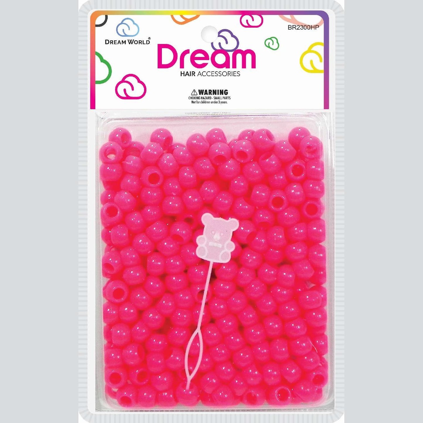 Chloe Bead Redondo Grande 200 Rosa Fuerte