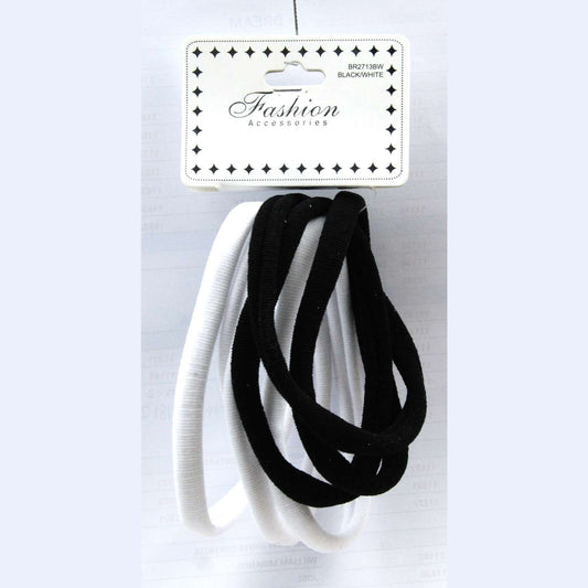 Chloe Hair Band X-Large Black  White