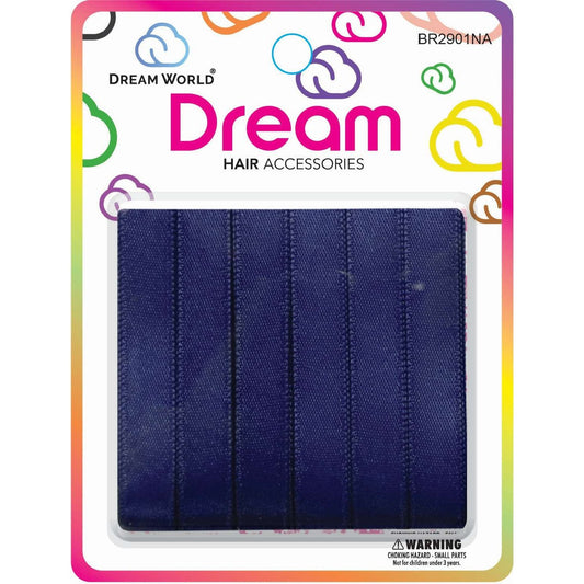 Chloe Hair Ribbon Navy 6Pc