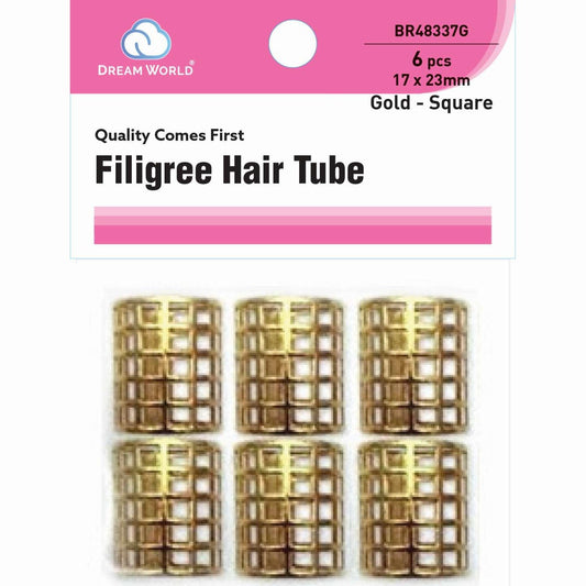 Brittny Hair Accessories Filigree Tube Square