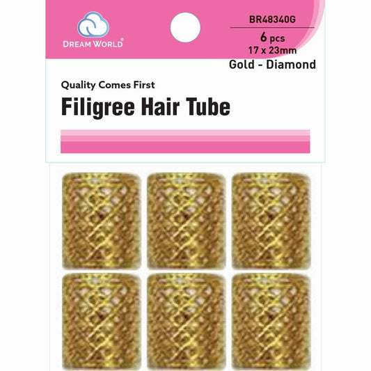 Brittny Hair Accessories Filigree Tube Diamond