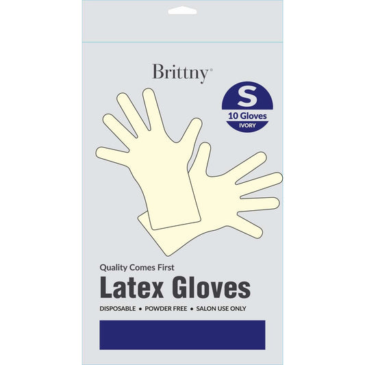 Brittny Latex Gloves 10 Pieces Pack Small