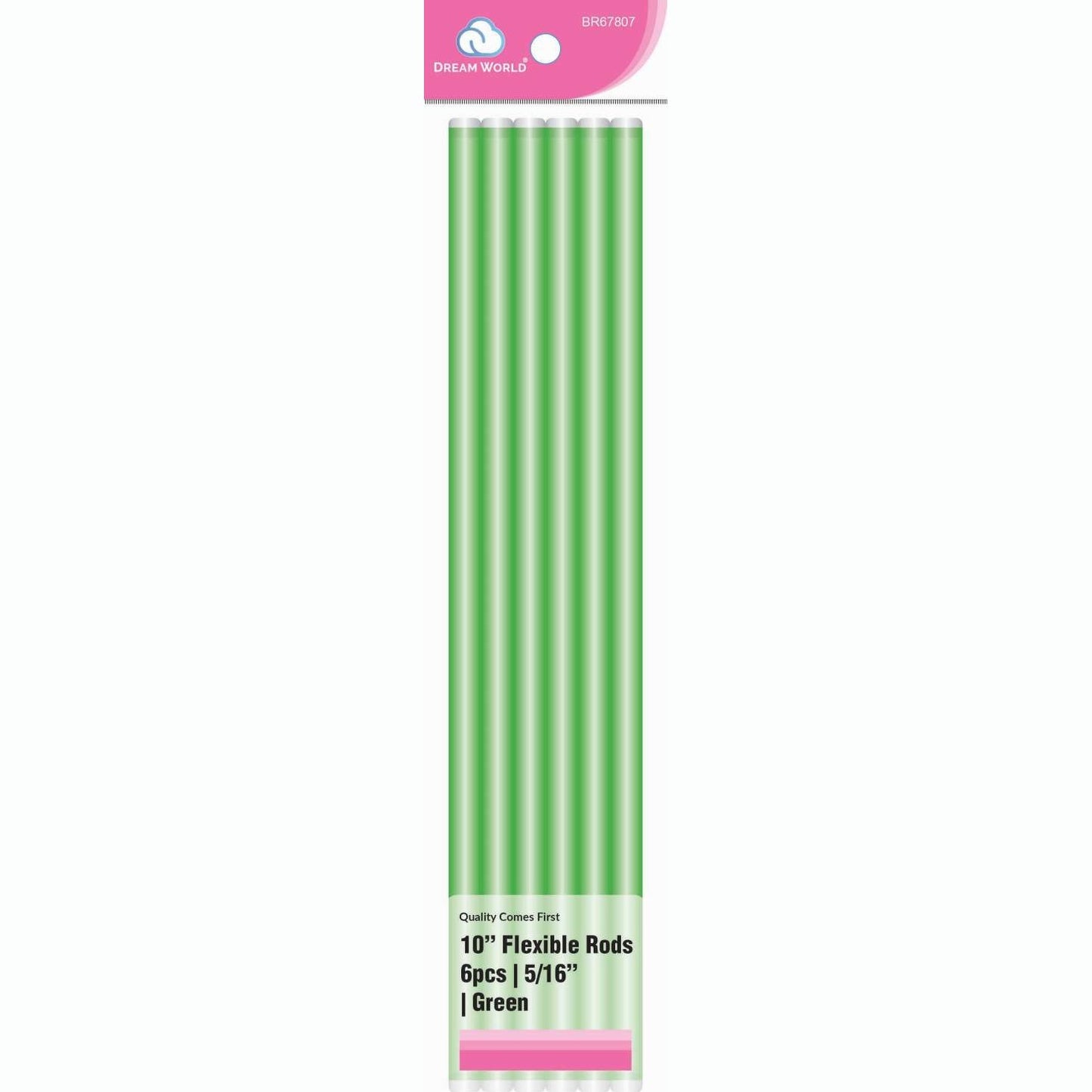 Brittny Rod Flex 10 Verde 6Ct - 0.3125